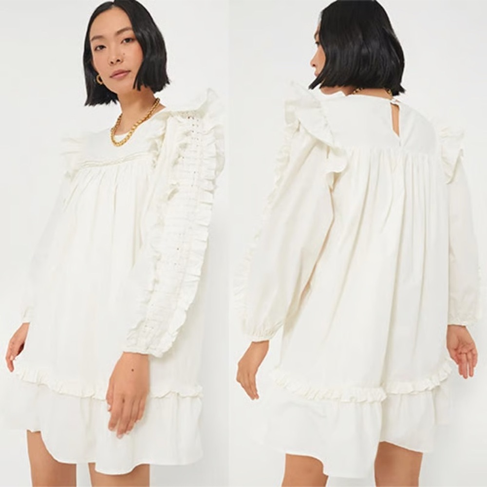Cleobella Annabelle Ivory Mini Dress. XS. Like new!